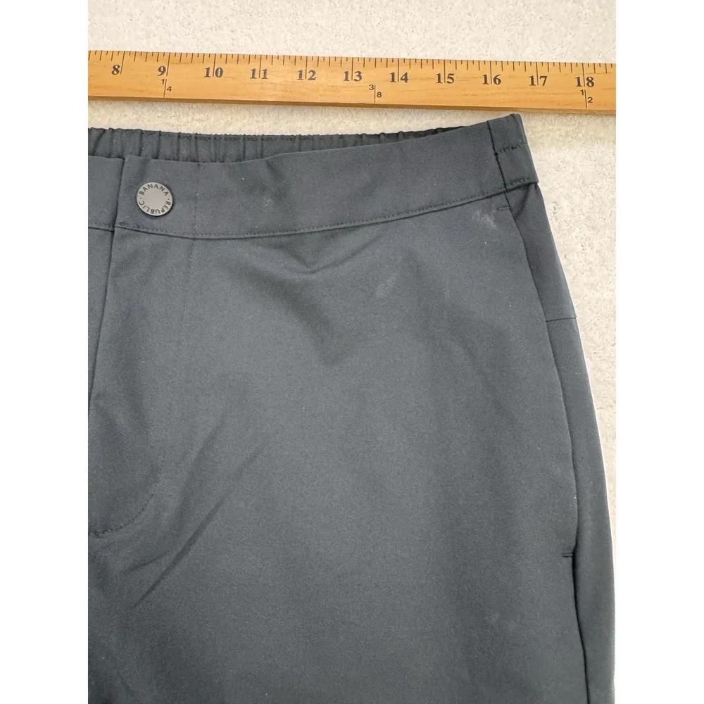Banana‎ Republic Pant Men 34x32 Black Athletic Slim Performance Golf Hiking Tech